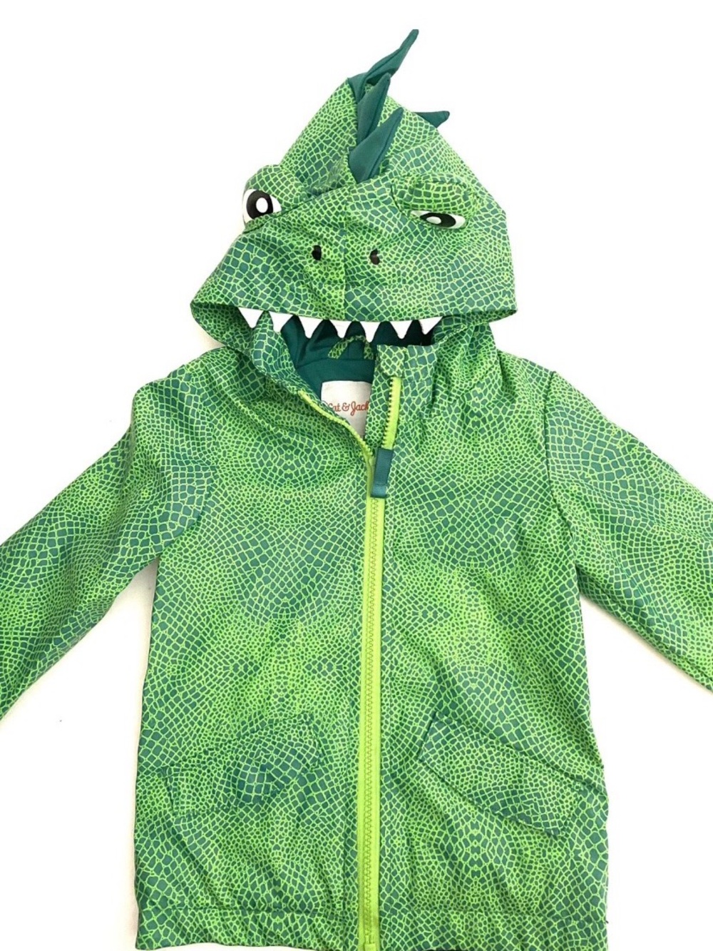 Cat & Jack Green  Hooded rain jacket
